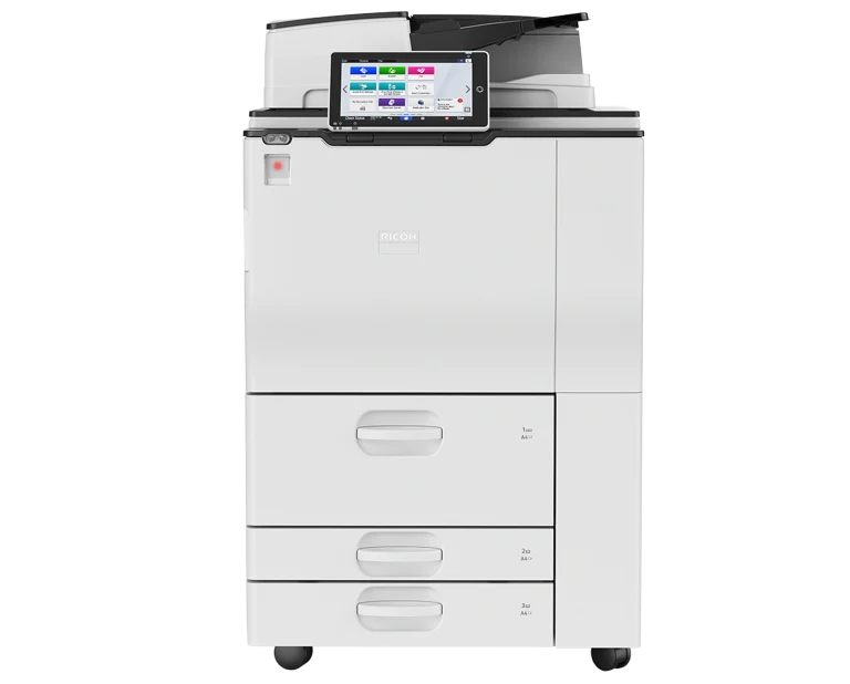 Professional Ricoh multifunction copier for commercial rental at 2700 Post Oak Boulevard in the Houston 77056 Galleria business district.